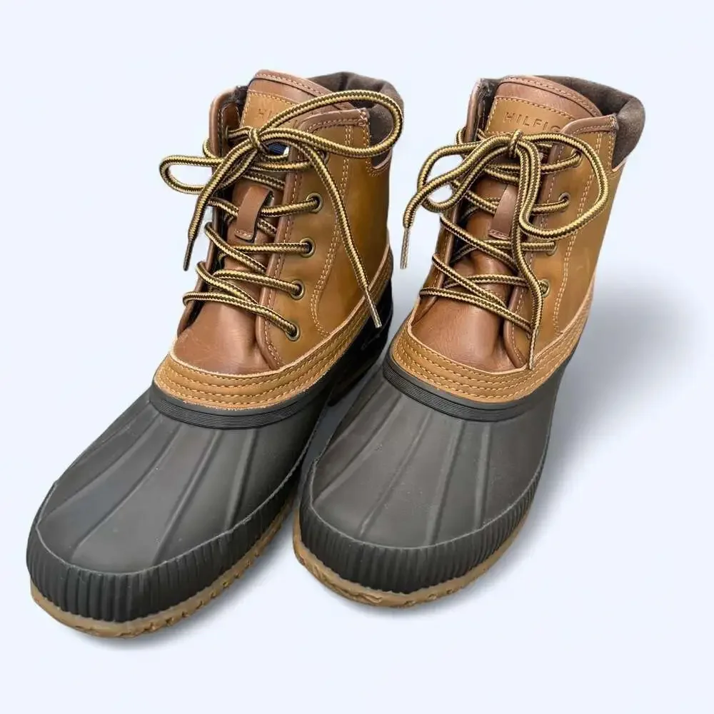 Tommy Hilfiger Casey Duck Boots Brown Tan Size 9